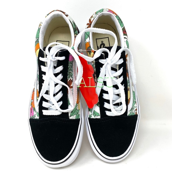 🌹 Sale 🌹 VANS Old Skool Multi Tropic Suede Canvas Women Size VN0A4U3BXF3 - Picture 6 of 9